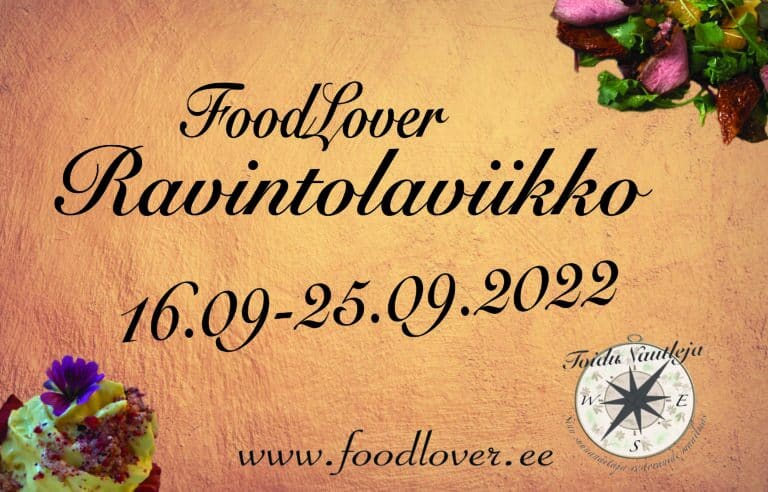 Syyskuu 2022 FoodLover Ravintolaviikon TOP 15