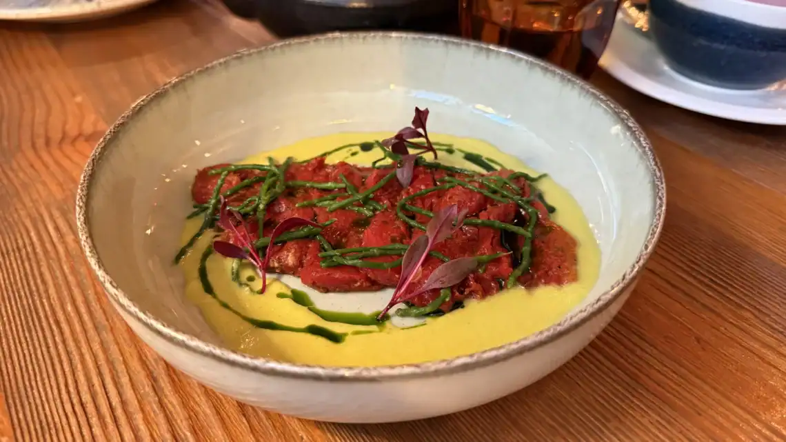 Arbuusi sashimi SALT restorani menüü. ToiduNautleja Restoranide Nädal