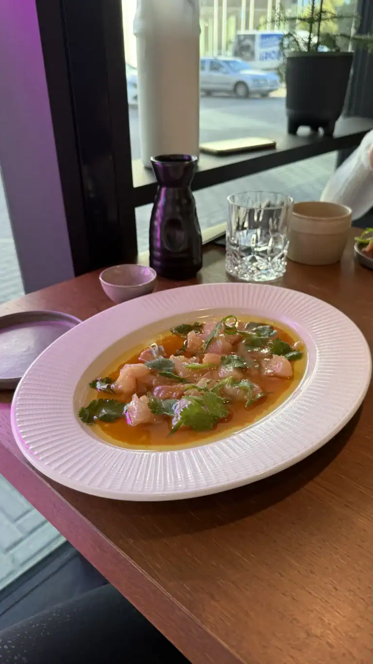 Dorado ceviche Roku Resto Tallinnas. ToiduNautleja Restoranide Nädal