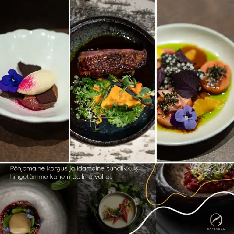 O2 restoran TOP menüü