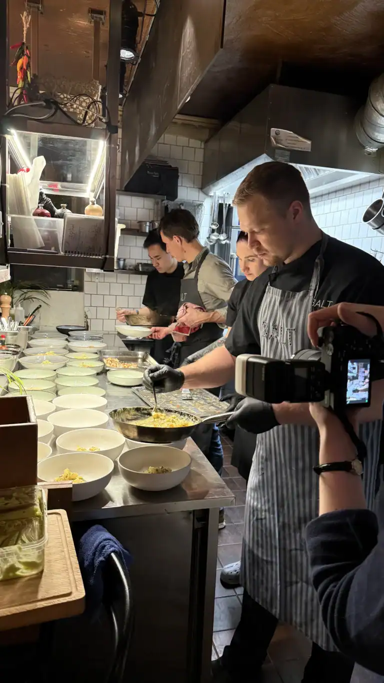 Salt restoran Jo Bussels õhtusöök