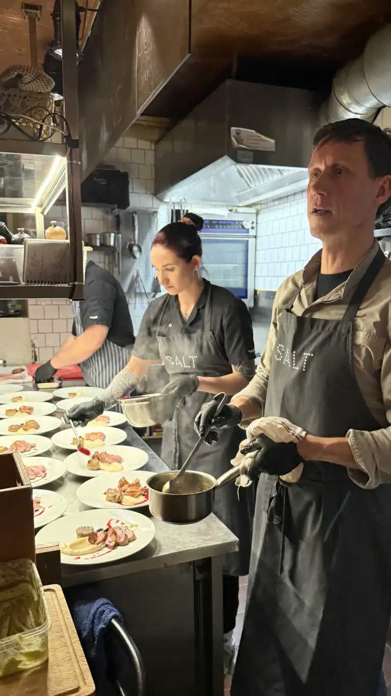 Salt restoran Jo Bussels õhtusöök