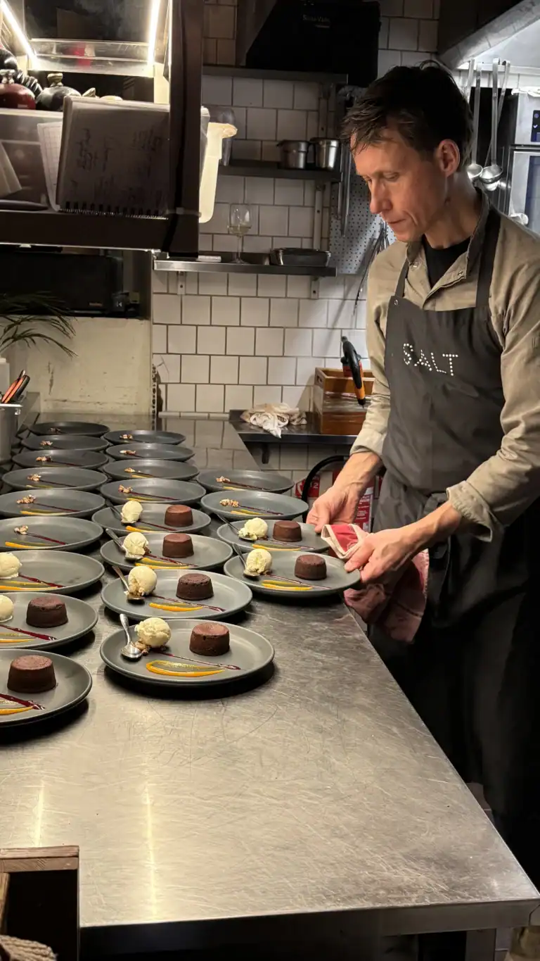 Salt restoran Jo Bussels õhtusöök