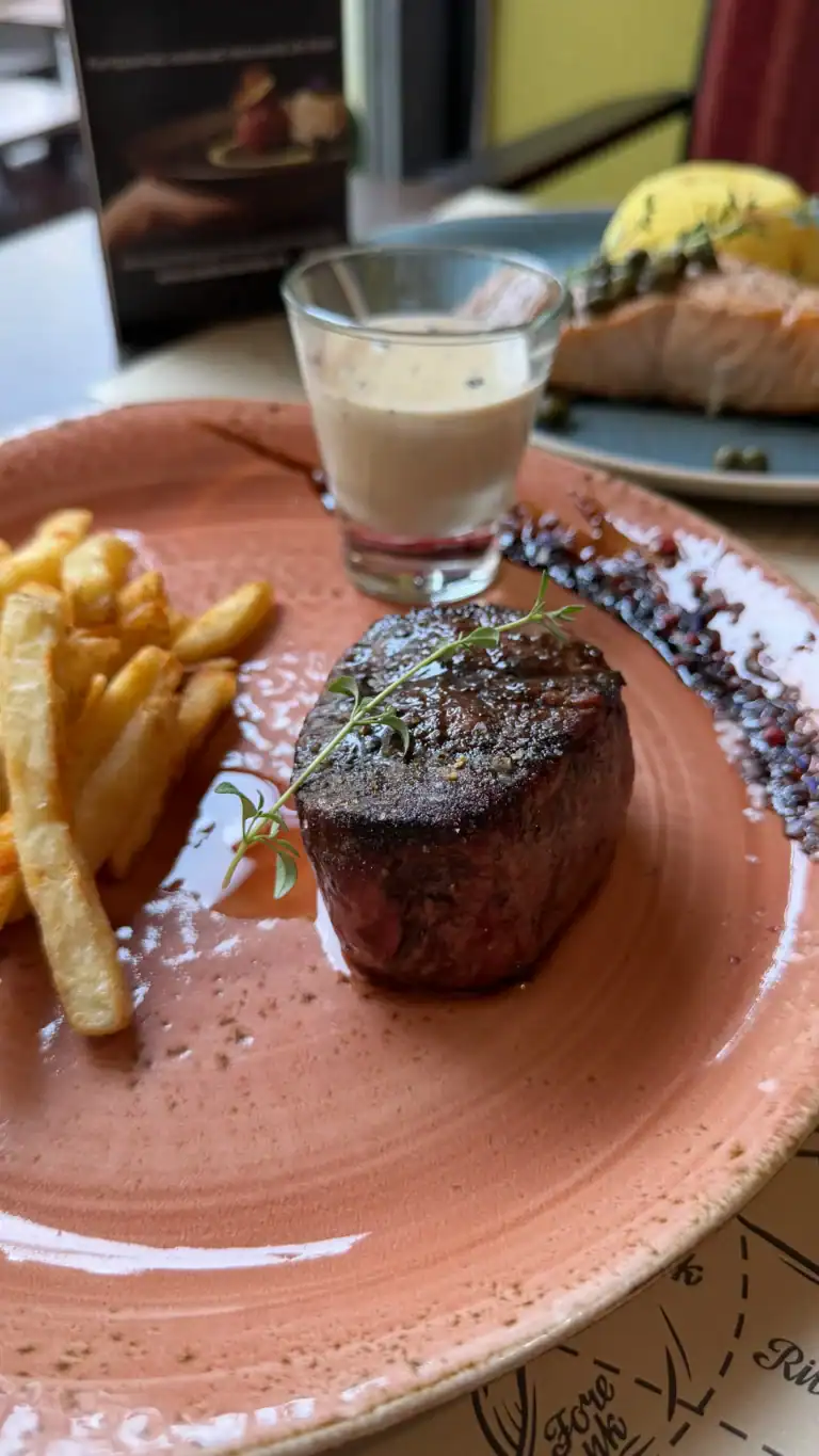 Filet mignon steak at Meat & Wine Steak House Tallinn