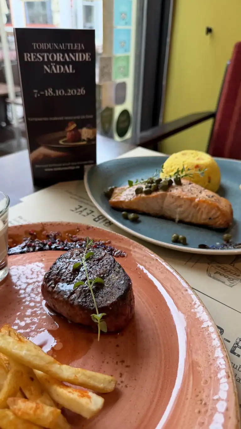 Filet mignon steak at Meat & Wine Steak House Tallinn