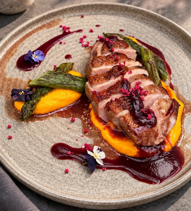 Kitchen Rõõm restaurant duck fillet
