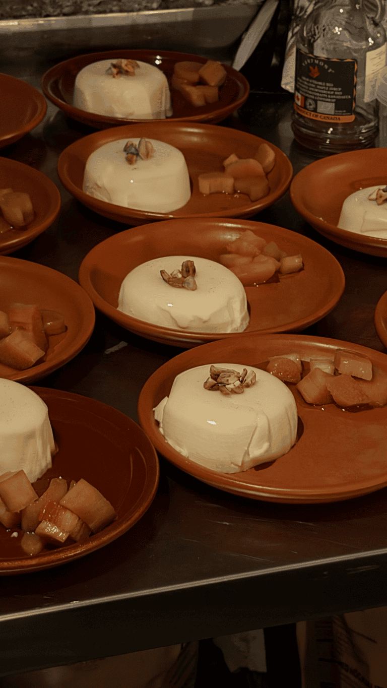 Farmigurmee Academy at Võlumäe Farm, panna cotta