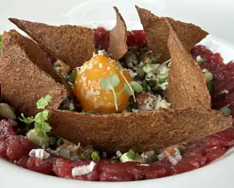 Sardiinia restaurant. beef tartare