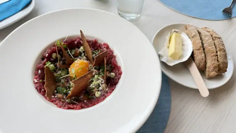 Sardiinia restaurant. beef tartare