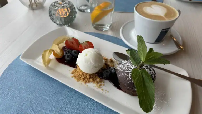 Sardiinia restaurant at Pirita chocolate fondant