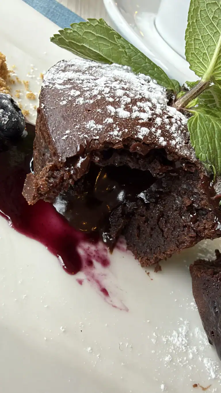 Sardiinia restaurant at Pirita chocolate fondant